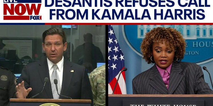 Hurricane Milton: Florida Gov. Ron DeSantis refuses call from VP Kamala Harris | LiveNOW from FOX Hurricane Milton: Florida Gov. Ron DeSantis refuses call from VP Kamala Harris | LiveNOW from FOX