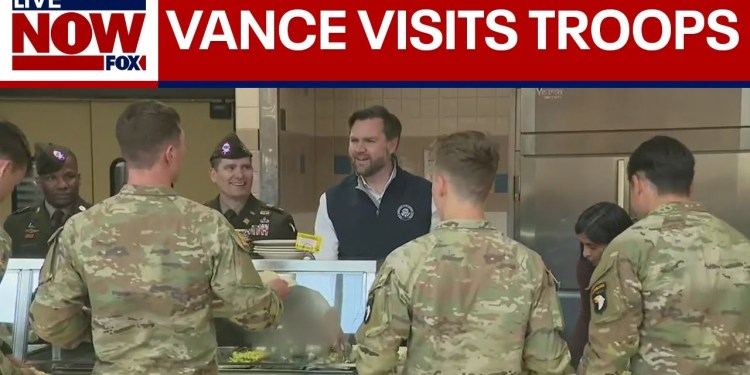 VP Vance and Second Lady serve meals to troops at Fort Campbell | LiveNOW from FOX VP Vance and Second Lady serve meals to troops at Fort Campbell | LiveNOW from FOX