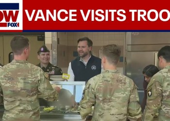VP Vance and Second Lady serve meals to troops at Fort Campbell | LiveNOW from FOX VP Vance and Second Lady serve meals to troops at Fort Campbell | LiveNOW from FOX