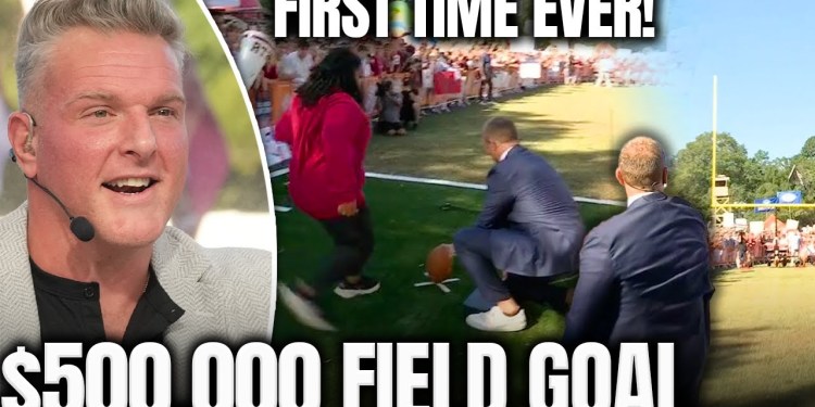 This Is The First Time This Has Ever Happened… | Pat McAfee’s 0,000 Field Goal Challenge This Is The First Time This Has Ever Happened… | Pat McAfee’s 0,000 Field Goal Challenge