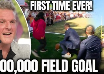 This Is The First Time This Has Ever Happened… | Pat McAfee’s 0,000 Field Goal Challenge This Is The First Time This Has Ever Happened… | Pat McAfee’s 0,000 Field Goal Challenge