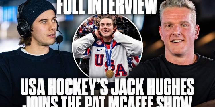 Olympic Gold Medalist, USA Hockey Hero Jack Hughes Joins The Pat McAfee Show Live Olympic Gold Medalist, USA Hockey Hero Jack Hughes Joins The Pat McAfee Show Live