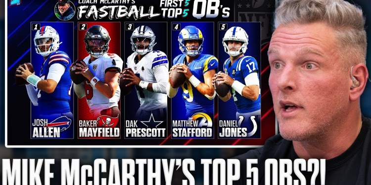 Pat McAfee Reacts To NFL Coach’s Top 5 QBs In The NFL Right Now Pat McAfee Reacts To NFL Coach’s Top 5 QBs In The NFL Right Now