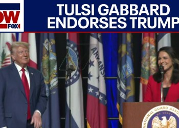 BREAKING: Tulsi Gabbard Endorses Donald Trump at National Guard Event in Michigan | LiveNOW from FOX BREAKING: Tulsi Gabbard Endorses Donald Trump at National Guard Event in Michigan | LiveNOW from FOX