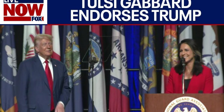 BREAKING: Tulsi Gabbard Endorses Donald Trump at National Guard Event in Michigan | LiveNOW from FOX BREAKING: Tulsi Gabbard Endorses Donald Trump at National Guard Event in Michigan | LiveNOW from FOX