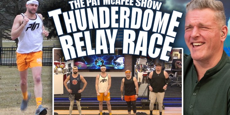 The Pat McAfee Show ThunderDome Relay Race That Shocked The World The Pat McAfee Show ThunderDome Relay Race That Shocked The World