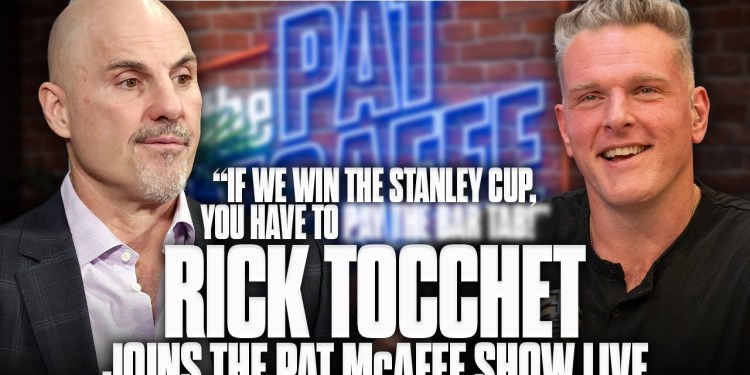 Pat McAfee Makes Pretty Expensive Bet With Flyers Head Coach Rick Tocchet Pat McAfee Makes Pretty Expensive Bet With Flyers Head Coach Rick Tocchet
