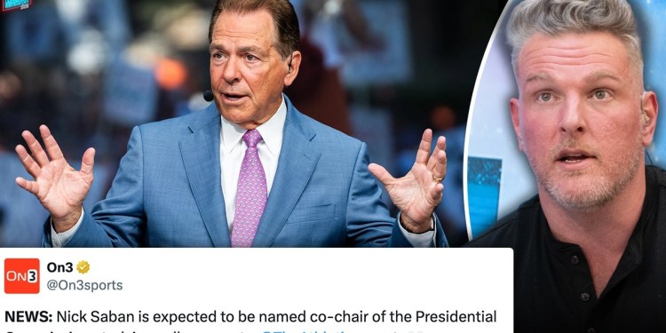 Nick Saban Rumored To Be Head Of Presidential Commission For College Sports?! | Pat McAfee Show Nick Saban Rumored To Be Head Of Presidential Commission For College Sports?! | Pat McAfee Show