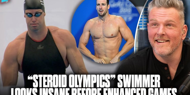 “Steroid Olympics” Swimmer Is Juiced To The Gills, Looks Absolutely Insane | Pat McAfee Show “Steroid Olympics” Swimmer Is Juiced To The Gills, Looks Absolutely Insane | Pat McAfee Show