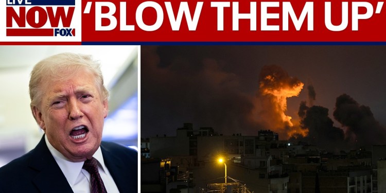 President Trump speaks to reporters on AF1 amid Iran conflict President Trump speaks to reporters on AF1 amid Iran conflict
