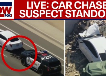 Police pursuit ends in violent crash, standoff in Southern California Police pursuit ends in violent crash, standoff in Southern California