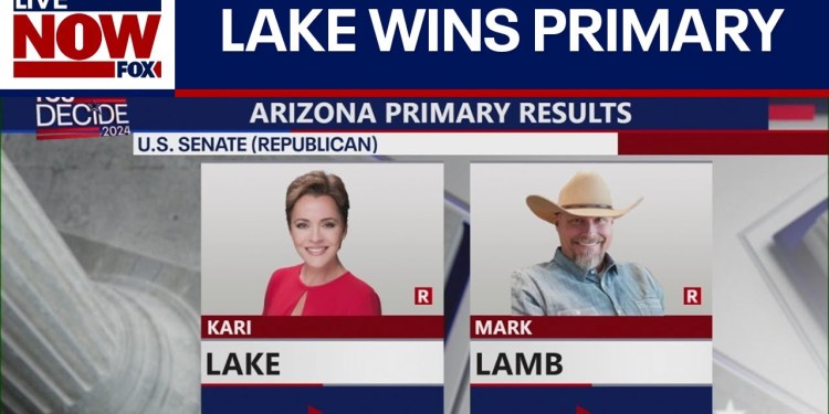 Kari Lake wins primary challenge for Sinema Senate seat | LiveNOW from FOX Kari Lake wins primary challenge for Sinema Senate seat | LiveNOW from FOX