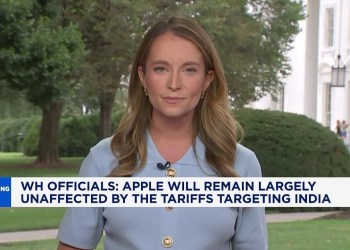 White House says Apple will remain largely unaffected by the tariffs targeting India White House says Apple will remain largely unaffected by the tariffs targeting India
