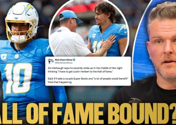 Will Justin Herbert Reach The Hall Of Fame? Jim Harbaugh Is Insistent On It | Pat McAfee Show Will Justin Herbert Reach The Hall Of Fame? Jim Harbaugh Is Insistent On It | Pat McAfee Show