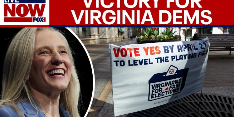BREAKING: VA voters approve redistricting amendment, ‘major victory’ for Democrats BREAKING: VA voters approve redistricting amendment, ‘major victory’ for Democrats