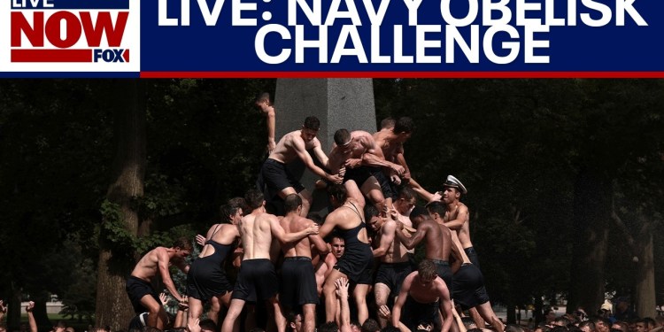 Naval Academy greasy pole challenge Naval Academy greasy pole challenge