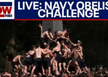 Naval Academy greasy pole challenge Naval Academy greasy pole challenge
