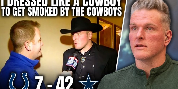 The Time Pat McAfee Dressed Like A Cowboy To Lose To The Cowboys 42-7… The Time Pat McAfee Dressed Like A Cowboy To Lose To The Cowboys 42-7…