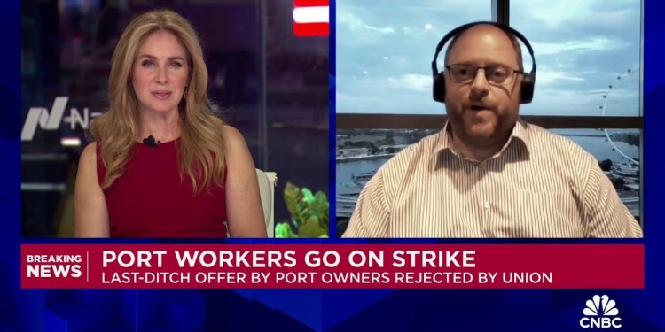 Port strike will push U.S. into a recession if it lasts more than a month: Sea-Intelligence CEO Port strike will push U.S. into a recession if it lasts more than a month: Sea-Intelligence CEO