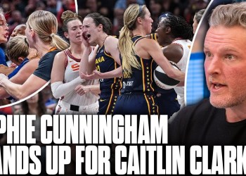 Sophie Cunningham Sticks Up For Caitlin Clark, Ejected After On Court Melee | Pat McAfee Show Sophie Cunningham Sticks Up For Caitlin Clark, Ejected After On Court Melee | Pat McAfee Show