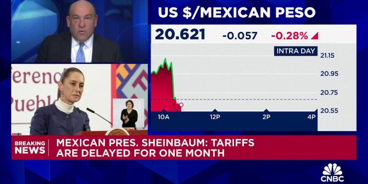Trump pauses Mexico tariffs for one month after agreement on border troops Trump pauses Mexico tariffs for one month after agreement on border troops