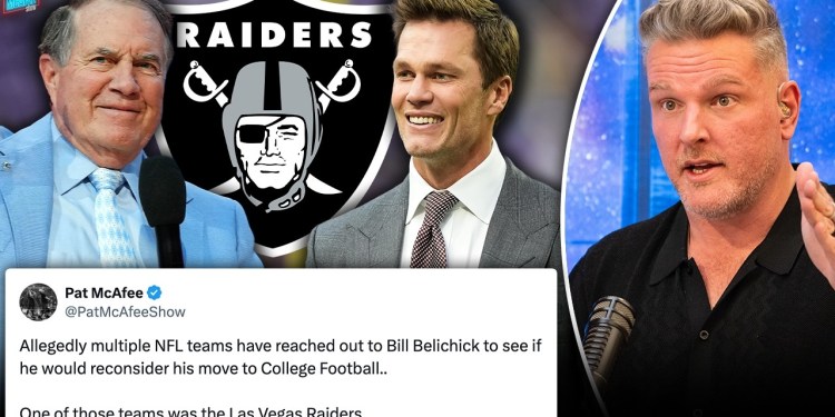 Raiders Owner Tom Brady Is Trying To Hire Bill Belichick Away From North Carolina?! | Pat McAfee Raiders Owner Tom Brady Is Trying To Hire Bill Belichick Away From North Carolina?! | Pat McAfee