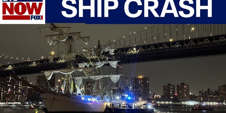 BREAKING: Ship crashes into Brooklyn Bridge, 2 dead  | LiveNOW from FOX BREAKING: Ship crashes into Brooklyn Bridge, 2 dead  | LiveNOW from FOX