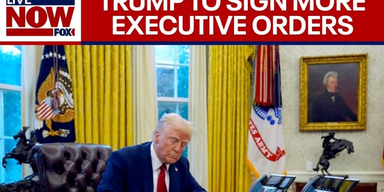 News Today: President Trump signs new Executive Orders in White House Oval Office News Today: President Trump signs new Executive Orders in White House Oval Office