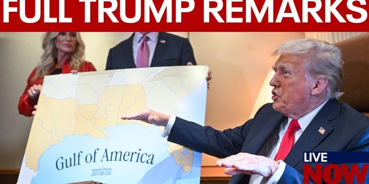 President Donald Trump on Gulf of America, Putin & tariffs | LiveNOW from FOX President Donald Trump on Gulf of America, Putin & tariffs | LiveNOW from FOX