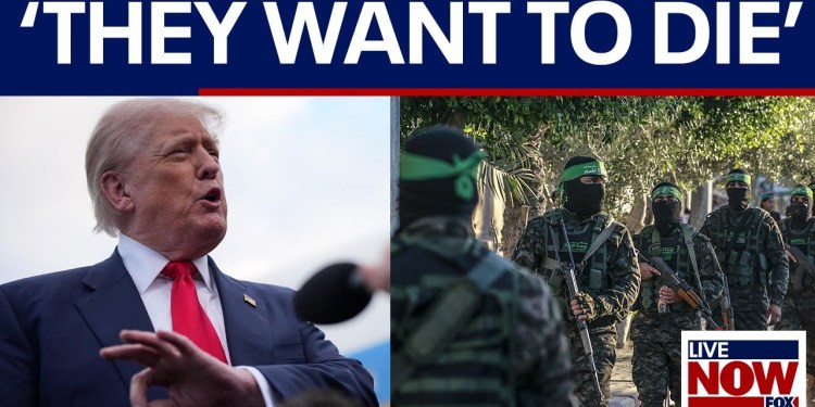 Hamas ‘want to die,’ Trump says after Gaza talks end Hamas ‘want to die,’ Trump says after Gaza talks end
