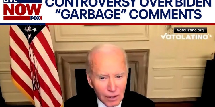 Controversy over Biden’s “garbage” comment on Harris campaign call | LiveNOW from FOX Controversy over Biden’s “garbage” comment on Harris campaign call | LiveNOW from FOX