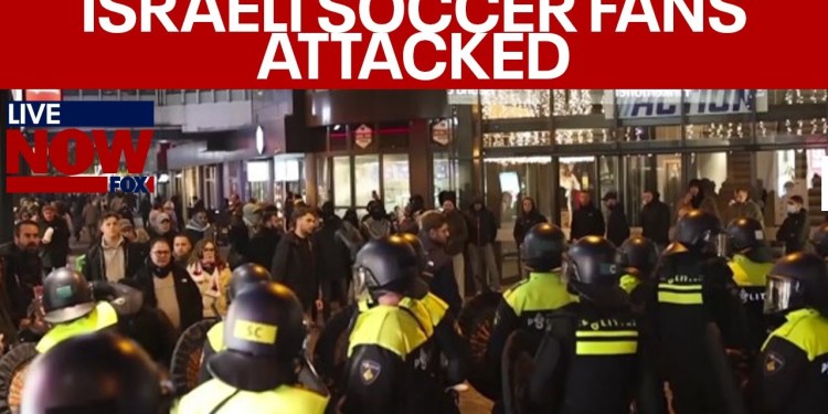 Israeli soccer fans attacked: 62 arrested 5 hospitalized in antisemitic attack | LiveNOW from FOX Israeli soccer fans attacked: 62 arrested 5 hospitalized in antisemitic attack | LiveNOW from FOX