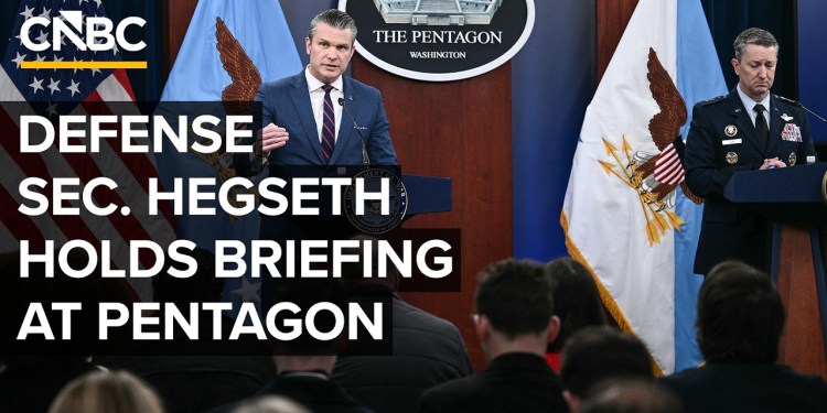 Defense Sec. Pete Hegseth and General Dan Caine hold briefing on the U.S.-Iran war — 3/4/2026 Defense Sec. Pete Hegseth and General Dan Caine hold briefing on the U.S.-Iran war — 3/4/2026