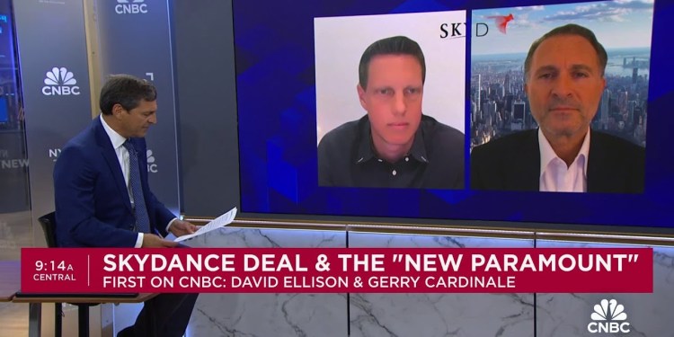 Skydance CEO David Ellison on Paramount deal Skydance CEO David Ellison on Paramount deal
