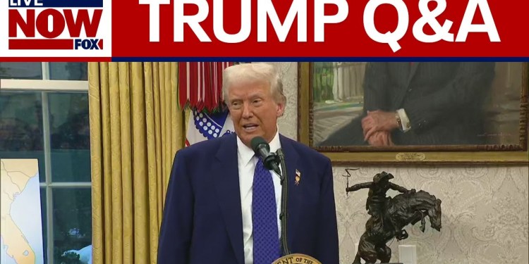 FULL: President Trump takes questions in Oval Office | LiveNOW from FOX FULL: President Trump takes questions in Oval Office | LiveNOW from FOX