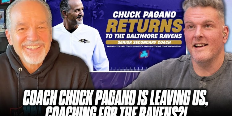 Coach Chuck Pagano Is Leaving The Pat McAfee To Coach For The Ravens?! Coach Chuck Pagano Is Leaving The Pat McAfee To Coach For The Ravens?!
