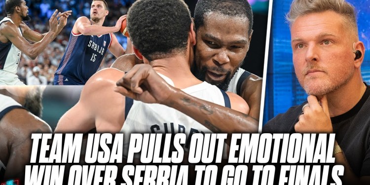 Team USA Basketball Rallies To Beat Serbia, Kevin Durant Celebrates Pretty Hard | Pat McAfee Reacts Team USA Basketball Rallies To Beat Serbia, Kevin Durant Celebrates Pretty Hard | Pat McAfee Reacts