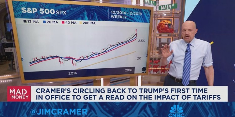 Jim Cramer goes off the charts with the impact of Trump tariffs Jim Cramer goes off the charts with the impact of Trump tariffs