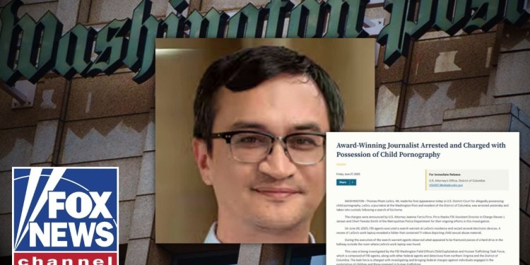 BREAKING: Washington Post editor arrested on child porn charges BREAKING: Washington Post editor arrested on child porn charges