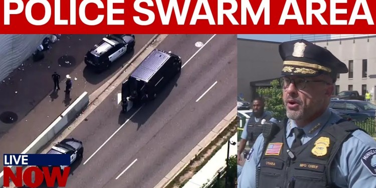 Minneapolis Police swarm transit station after shooting Minneapolis Police swarm transit station after shooting