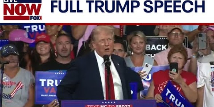 WATCH: Trump FULL SPEECH at Charlotte rally | LiveNOW from FOX WATCH: Trump FULL SPEECH at Charlotte rally | LiveNOW from FOX
