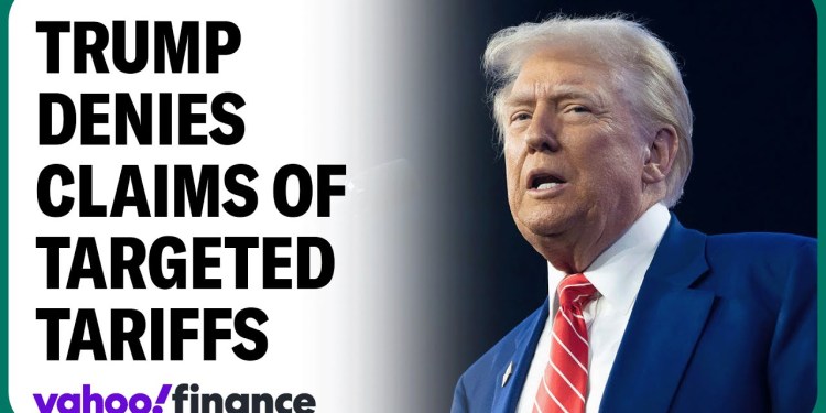 Trump denies claims of pared-back tariffs Trump denies claims of pared-back tariffs