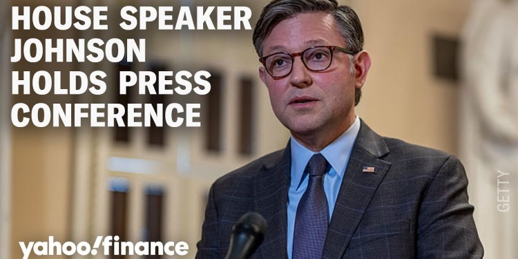 Speaker Johnson holds news conference with GOP leadership Speaker Johnson holds news conference with GOP leadership