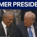 WATCH: Barack Obama and Donald Trump chatting as former presidents meet at Jimmy Carter funeral WATCH: Barack Obama and Donald Trump chatting as former presidents meet at Jimmy Carter funeral