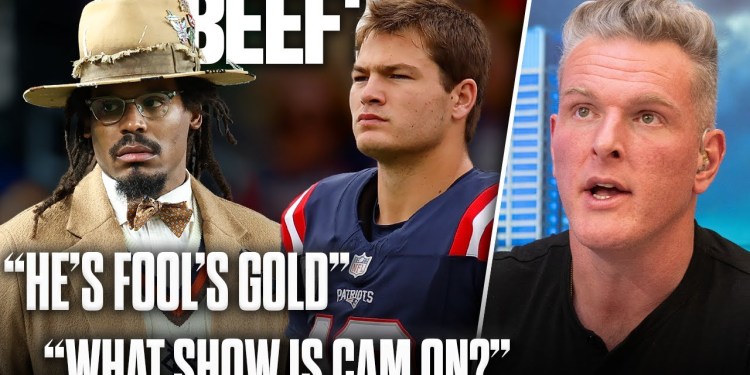 What’s Going On With Drake Maye & Cam Newton’s “Beef?” | Pat McAfee Show What’s Going On With Drake Maye & Cam Newton’s “Beef?” | Pat McAfee Show