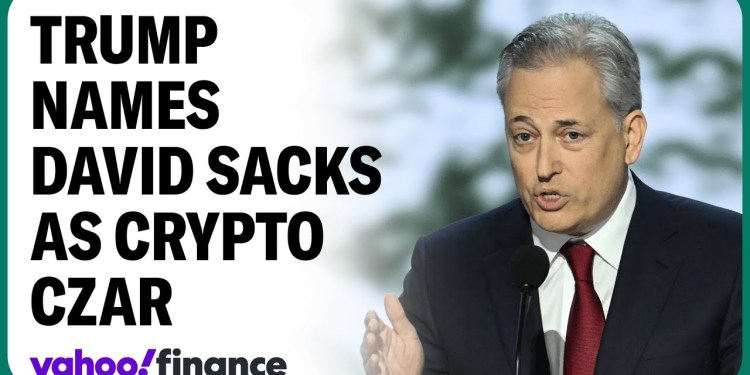 Trump names venture capitalist David Sacks crypto czar Trump names venture capitalist David Sacks crypto czar
