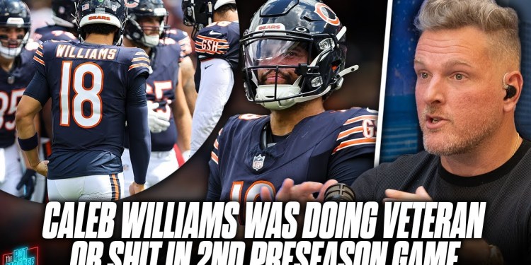 Caleb Williams’ Helmet Speaker Went Out, Was Calling His Own Plays In Preseason Game?! | Pat McAfee Caleb Williams’ Helmet Speaker Went Out, Was Calling His Own Plays In Preseason Game?! | Pat McAfee