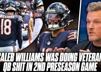 Caleb Williams’ Helmet Speaker Went Out, Was Calling His Own Plays In Preseason Game?! | Pat McAfee Caleb Williams’ Helmet Speaker Went Out, Was Calling His Own Plays In Preseason Game?! | Pat McAfee