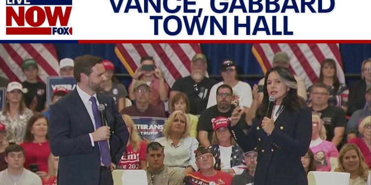 JD Vance, Tulsi Gabbard hold town hall in Pennsylvania | LiveNOW from FOX JD Vance, Tulsi Gabbard hold town hall in Pennsylvania | LiveNOW from FOX