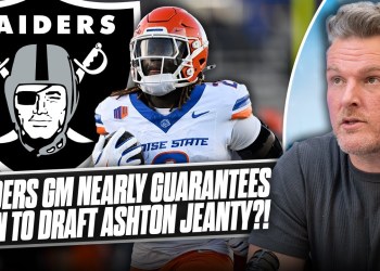 Raiders GM Nearly Guarantees They’re Drafting Ashton Jeanty In Hilarious Story? | Pat McAfee Show Raiders GM Nearly Guarantees They’re Drafting Ashton Jeanty In Hilarious Story? | Pat McAfee Show